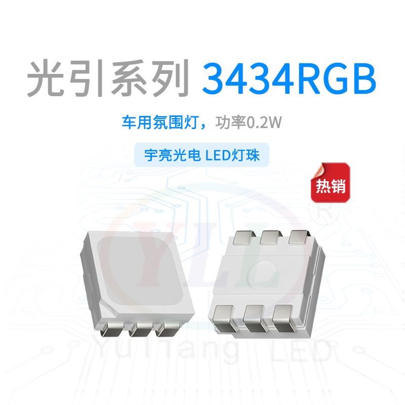 光引系列3434RGB车用氛围灯主图